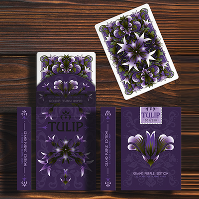 Grand Tulip Purple Playing Cards by Dutch Card House Company
