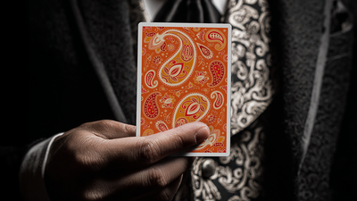 Paisley Ton sur Ton Poudre Orange Foil Designer's Choice