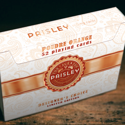 Paisley Ton sur Ton Poudre Orange Foil Designer's Choice