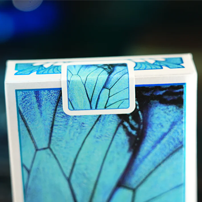 Prism Blue Morpho Playing Cards by TCC Fashion