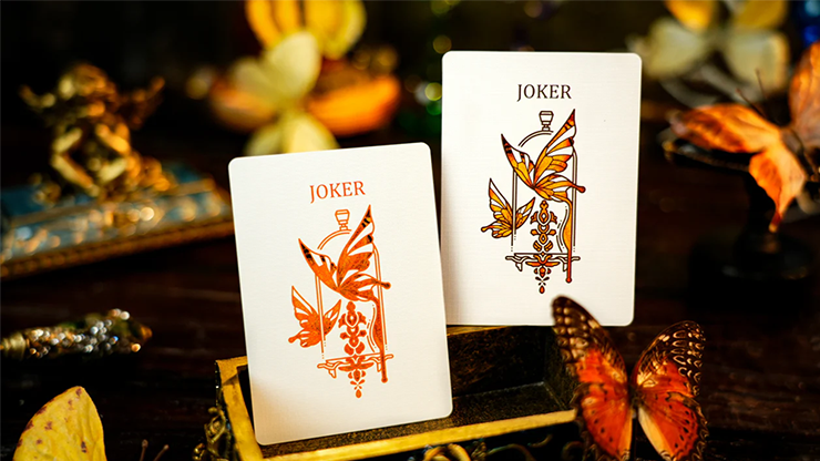 Amber Golden Morpho Playing Cards by TCC Fashion