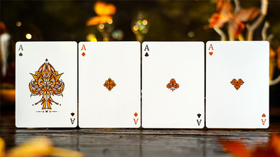 Amber Golden Morpho Playing Cards by TCC Fashion