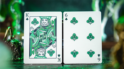 Emerald Green Morpho Playing Cards by TCC Fashion
