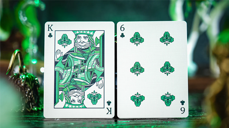 Emerald Green Morpho Playing Cards by TCC Fashion