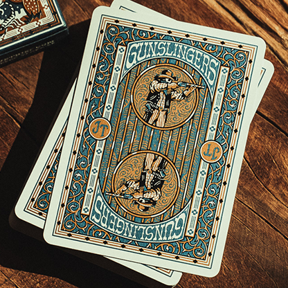 Gunslingers Poker (Blue) Playing Cards