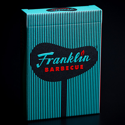 FRANKLIN BBQ RETRO BLACK PLAYING CARDS