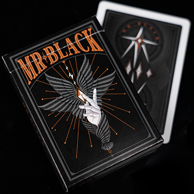 Mr. Black V1 (Black) Playing Cards