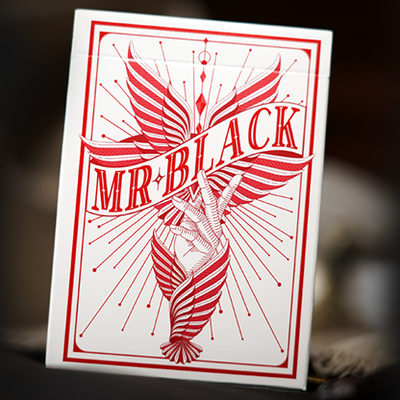 Mr. Black V2 (Red) Playing Cards