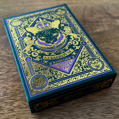 Neko Royal Green Playing Cards