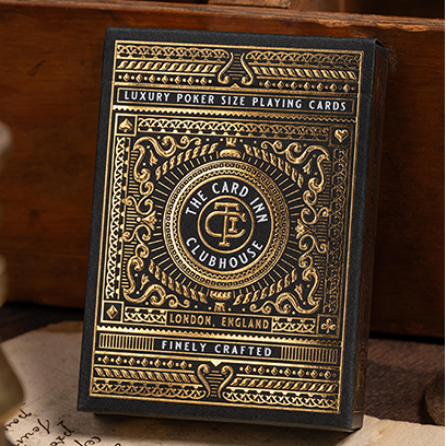 TCI Clubhouse (Black) Playing Cards
