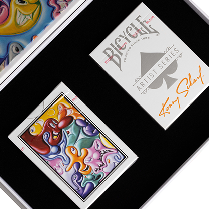 Bicycle Kenny Scharf Purple/Orange Box Set by US Playing Cards