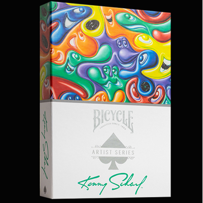 Bicycle Kenny Scharf Purple/Orange Box Set by US Playing Cards