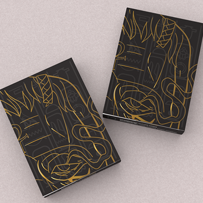 Frankenstein Series Egypt Edition (Gilded) Playing Cards
