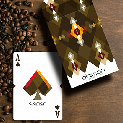 Diamon Playing Cards N° 27 Dark Roast by Dutch Card House Company