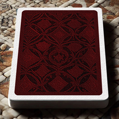 The Spirit of Cubism (Dark Red) Playing Cards