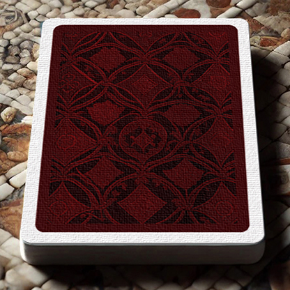 The Spirit of Cubism (Dark Red) Playing Cards