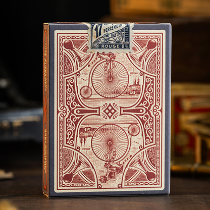 Le Voyage Du Chat Rouge Playing Cards by Stockholm17