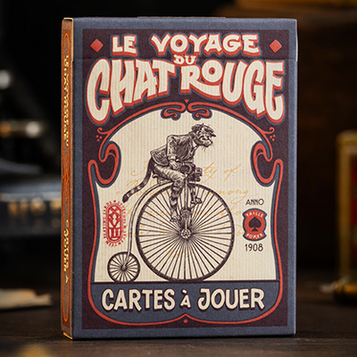 Le Voyage Du Chat Rouge Playing Cards by Stockholm17