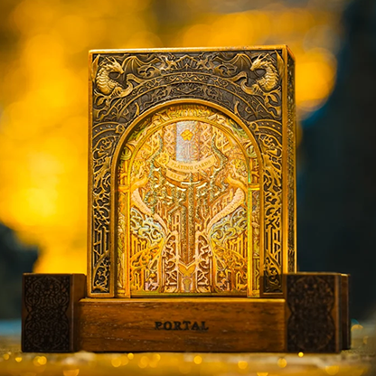 Portal Walnut Boxset Playing Cards by Ark Playing Cards