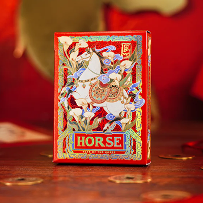 Year of the Horse (Red) Playing Cards by TCC Fashion