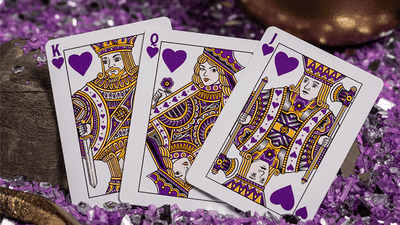GILDED Good Pals Purple Foil Logo Playing Cards
