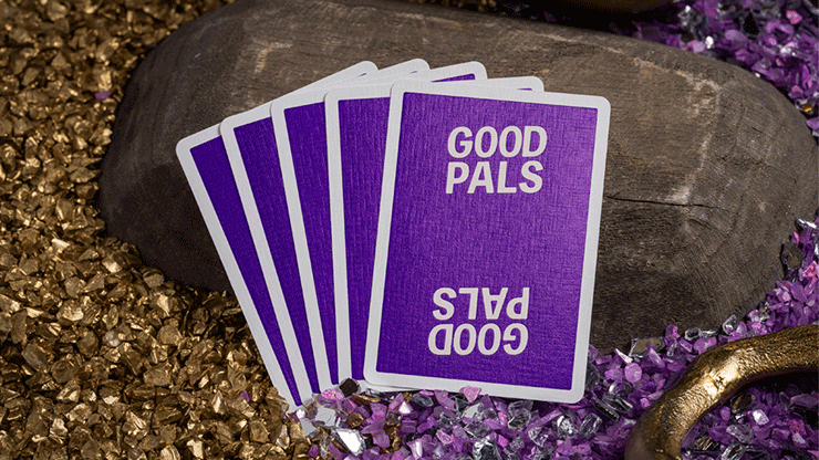 GILDED Good Pals Purple Foil Logo Playing Cards