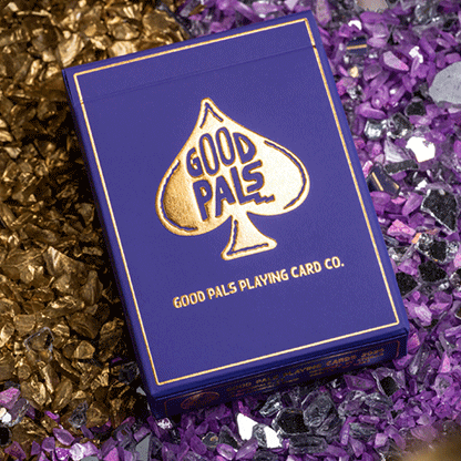 GILDED Good Pals Purple Foil Logo Playing Cards