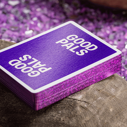 GILDED Good Pals Purple Foil Logo Playing Cards