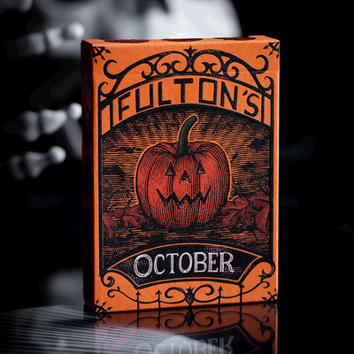 OCTOBER V2 PUMPKIN ORANGE PLAYING CARDS