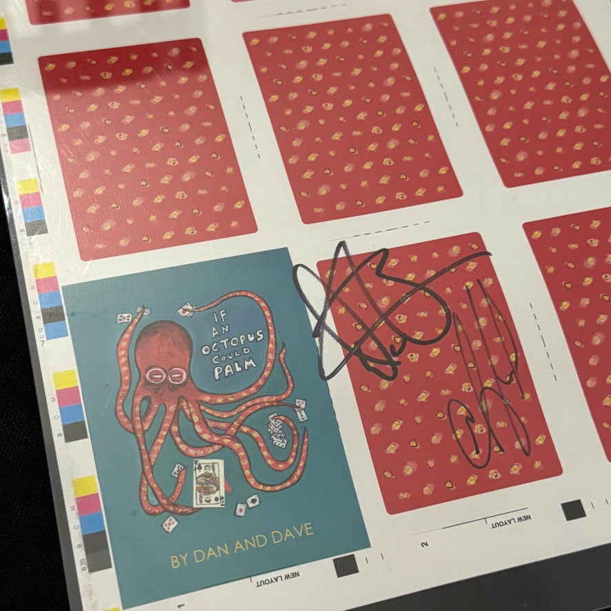 If An Octopus Could Palm Uncut Sheet (Signed, #106/250) [AUCTION]