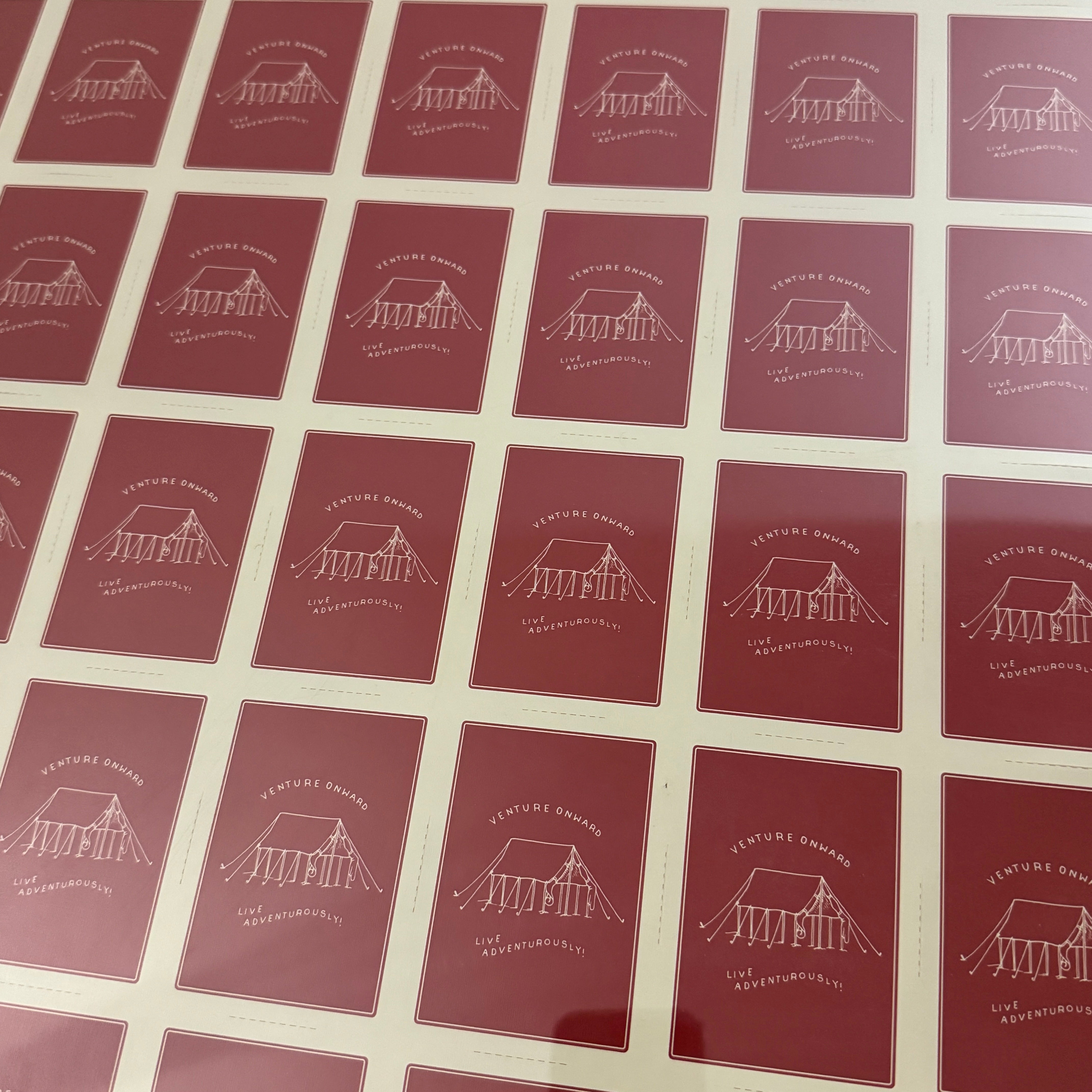 Camp Deck (Red) Uncut Sheet [AUCTION]