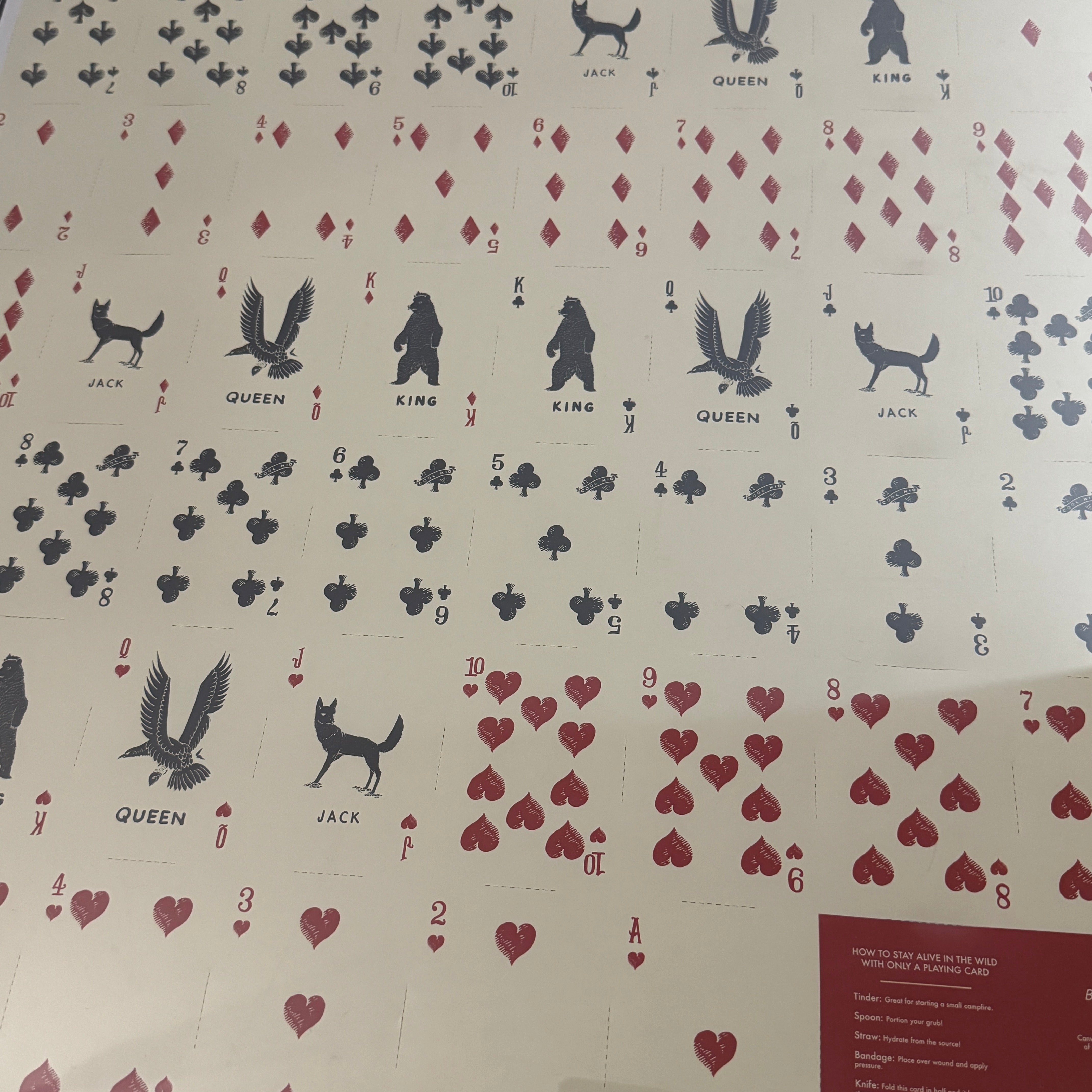 Camp Deck (Red) Uncut Sheet [AUCTION]