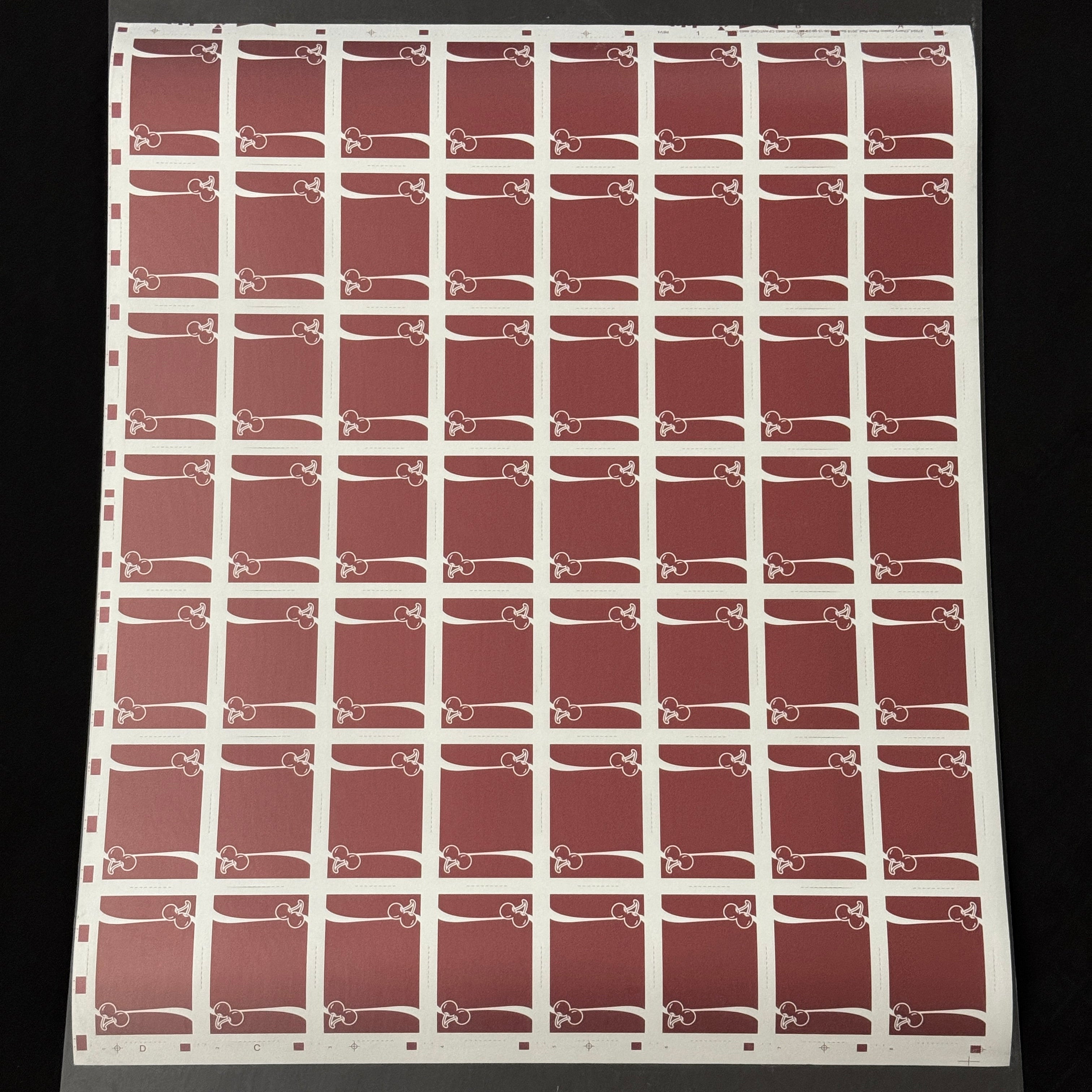 Cherry Casino (Reno Red) Uncut Sheet