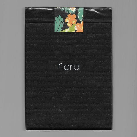 Flora Playing Cards (Black)