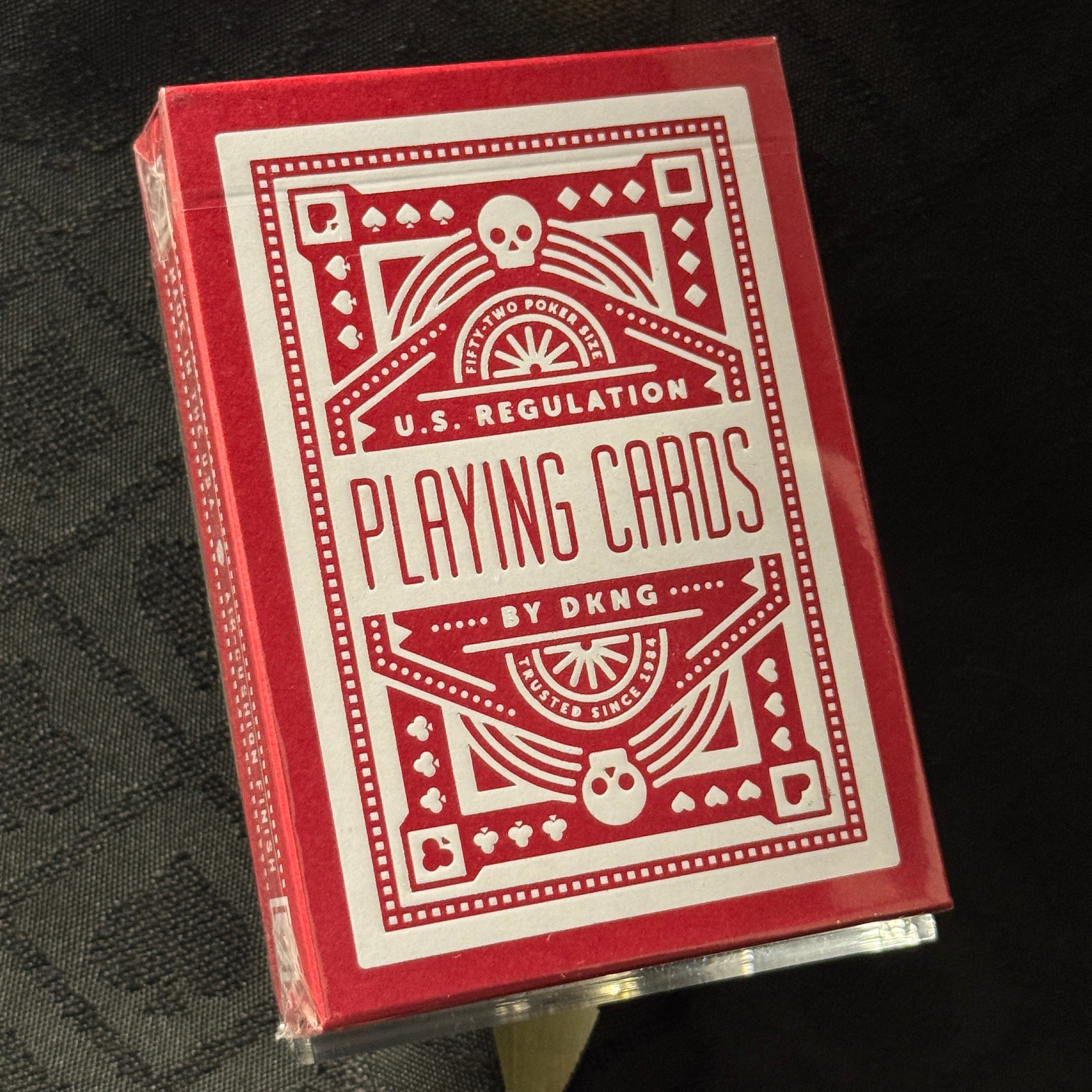 DKNG Red Wheels Playing Cards