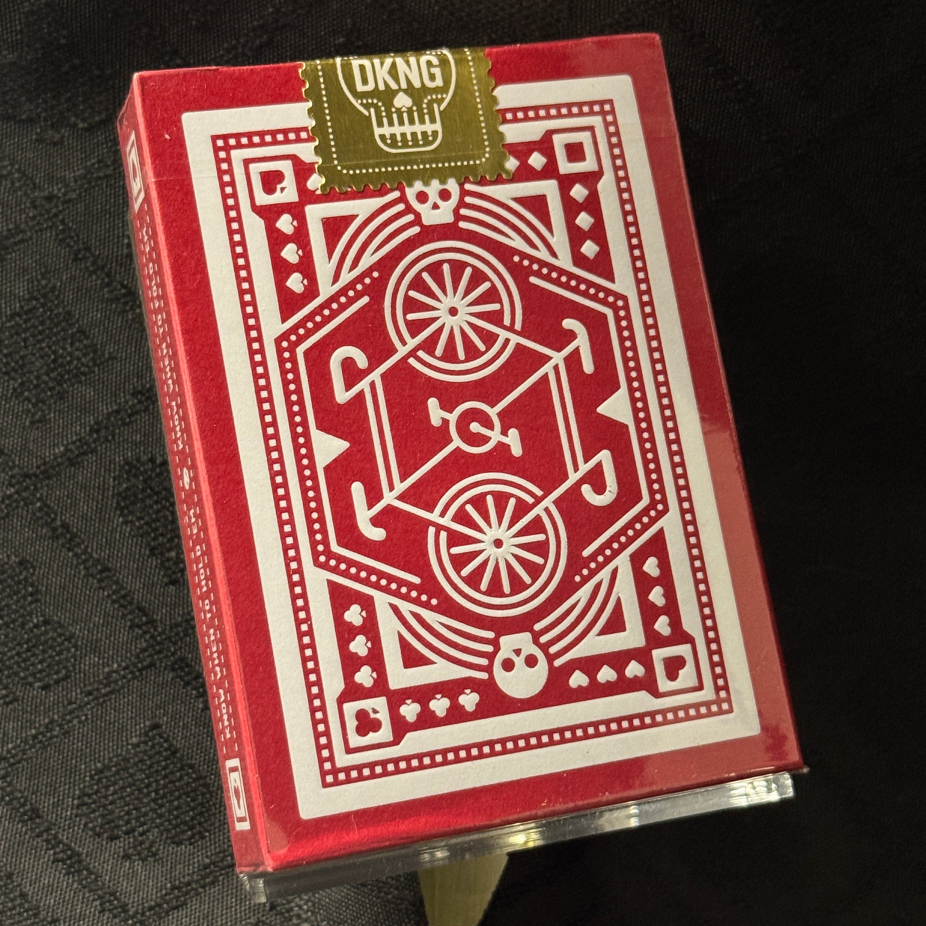 DKNG Red Wheels Playing Cards