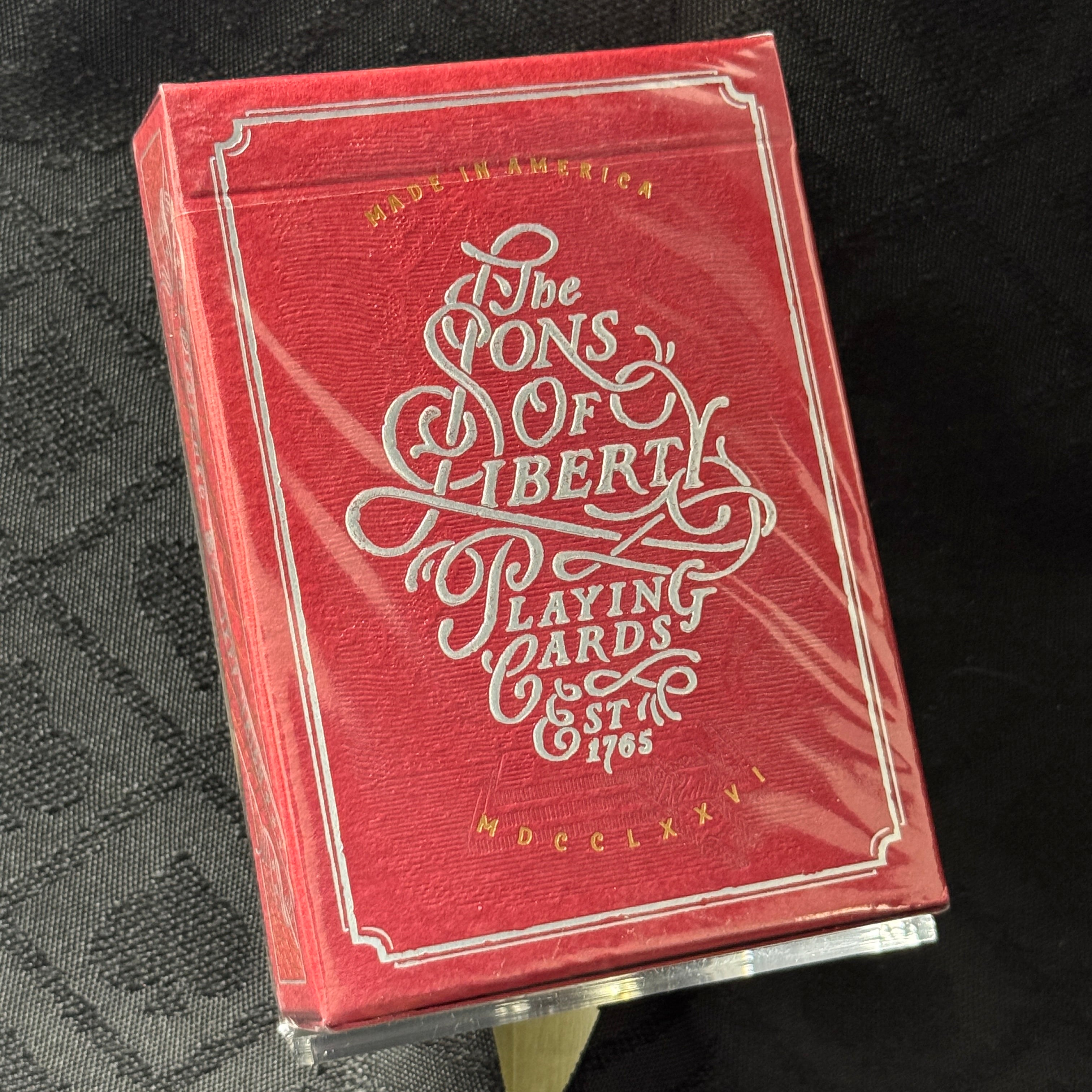 Sons Of Liberty Red Playing Cards
