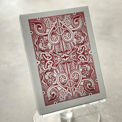 Gatorbacks Red Metallic Playing Cards