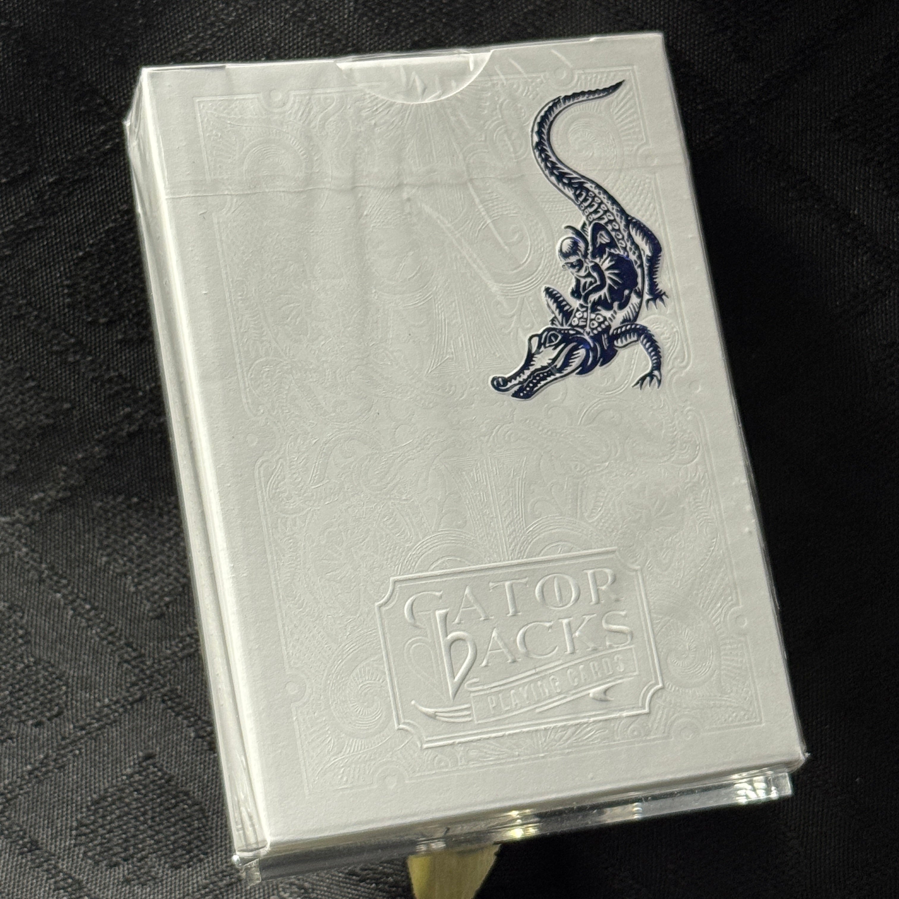 Gatorbacks Blue Metallic Playing Cards