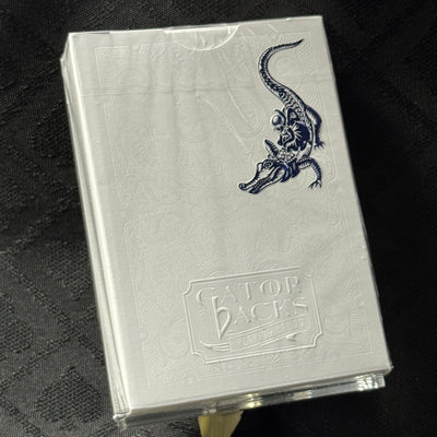 Gatorbacks Blue Metallic Playing Cards