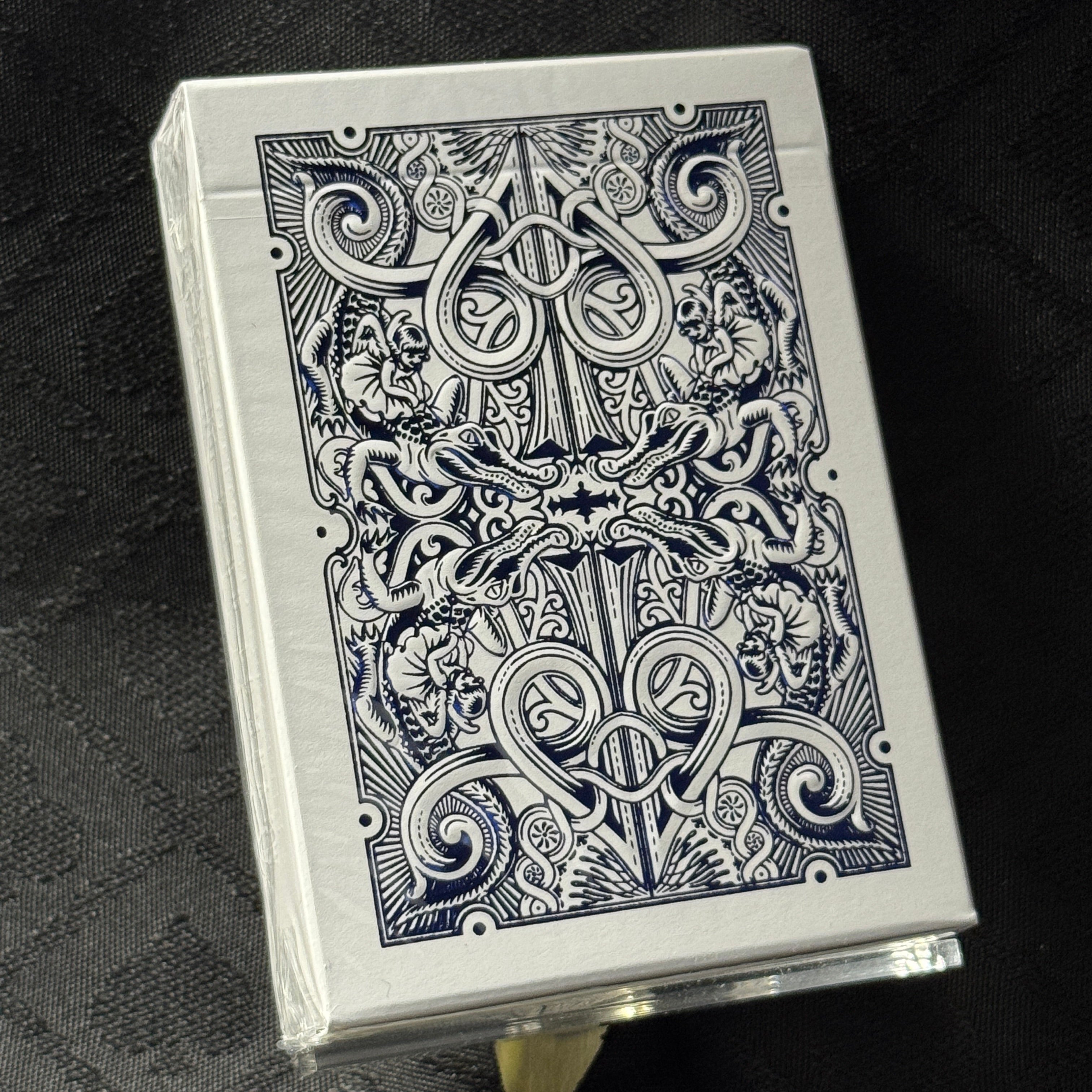 Gatorbacks Blue Metallic Playing Cards