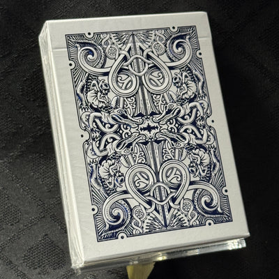 Gatorbacks Blue Metallic Playing Cards