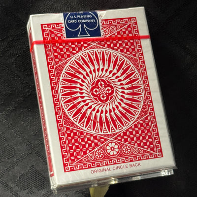 Thin Crushed Tally-Ho Circle Back (Red) Playing Cards