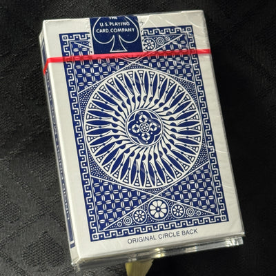 Thin Crushed Tally-Ho Circle Back (Blue) Playing Cards