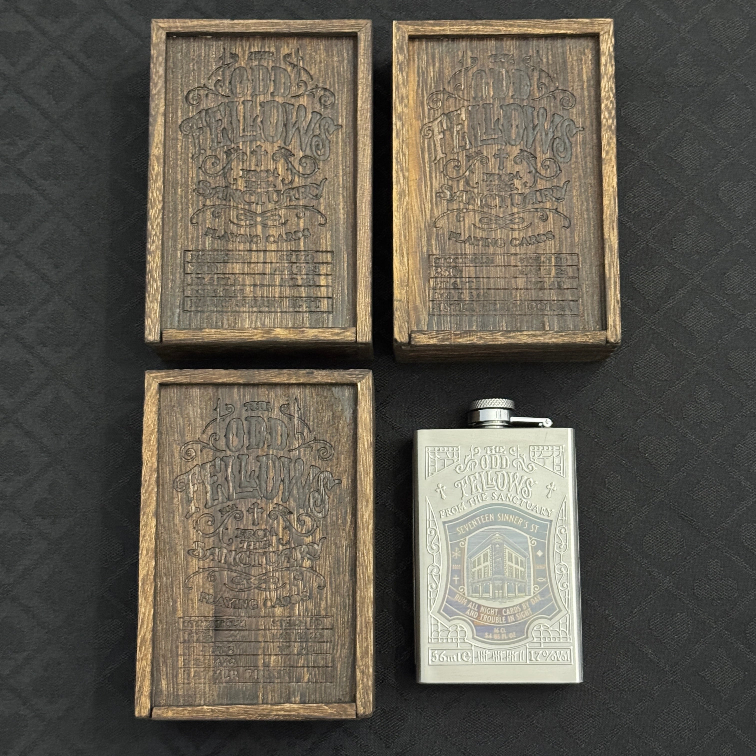 Odd Fellows From The Sanctuary Flask Set [AUCTION]