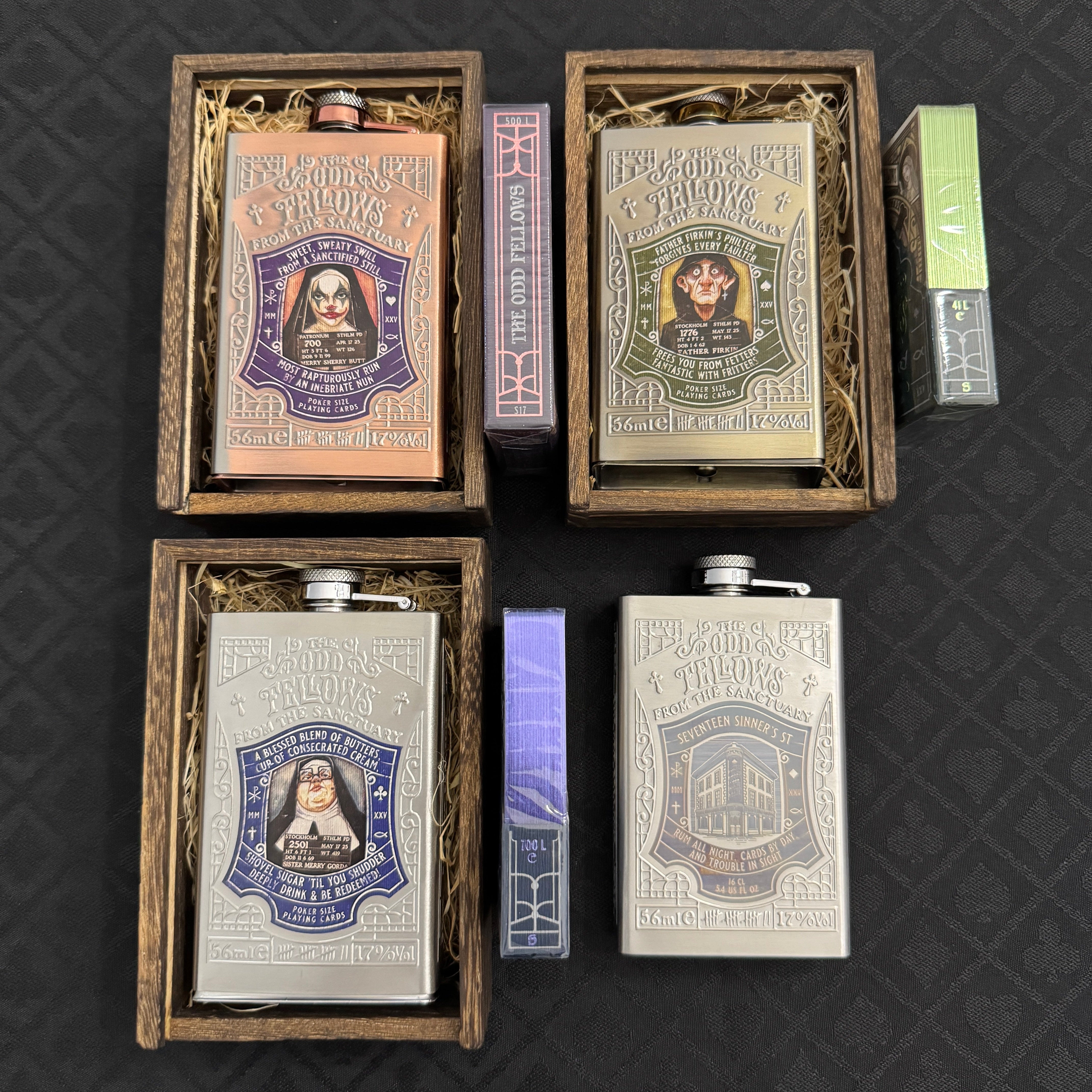 Odd Fellows From The Sanctuary Flask Set [AUCTION]