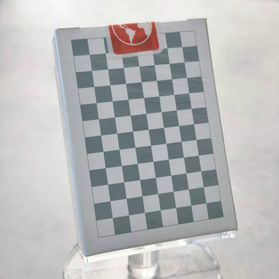Gray Checkerboard Playing Cards