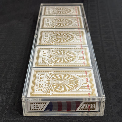 Bicycle America 250th Gilded Collection & Case [AUCTION]