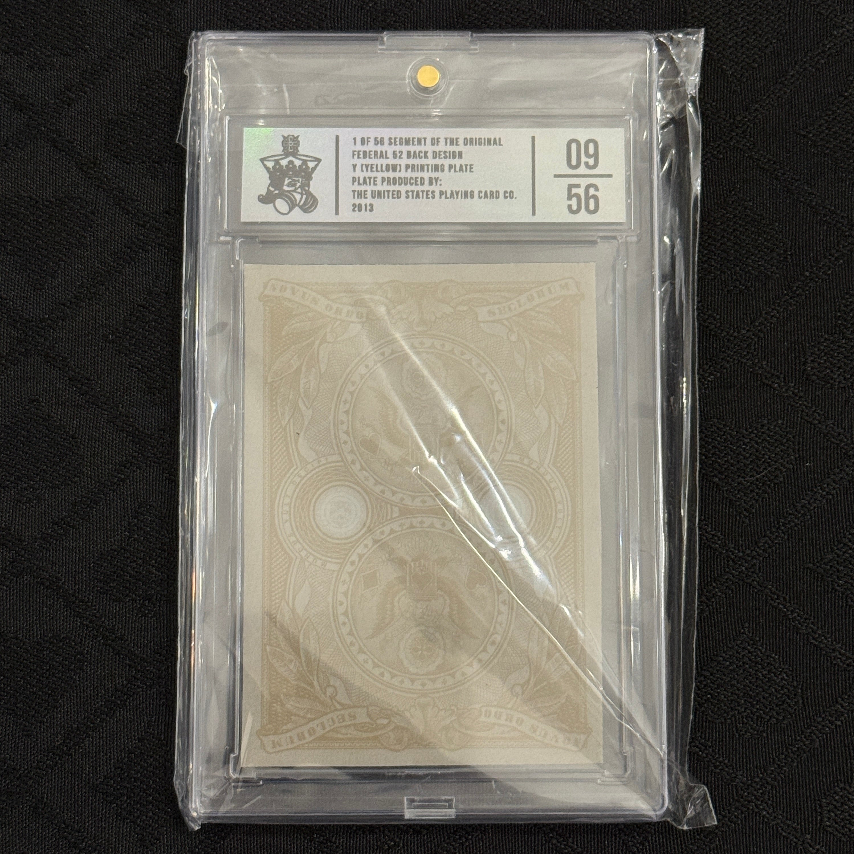 Federal 52 Printing Plate (Yellow, 10/52) [AUCTION]