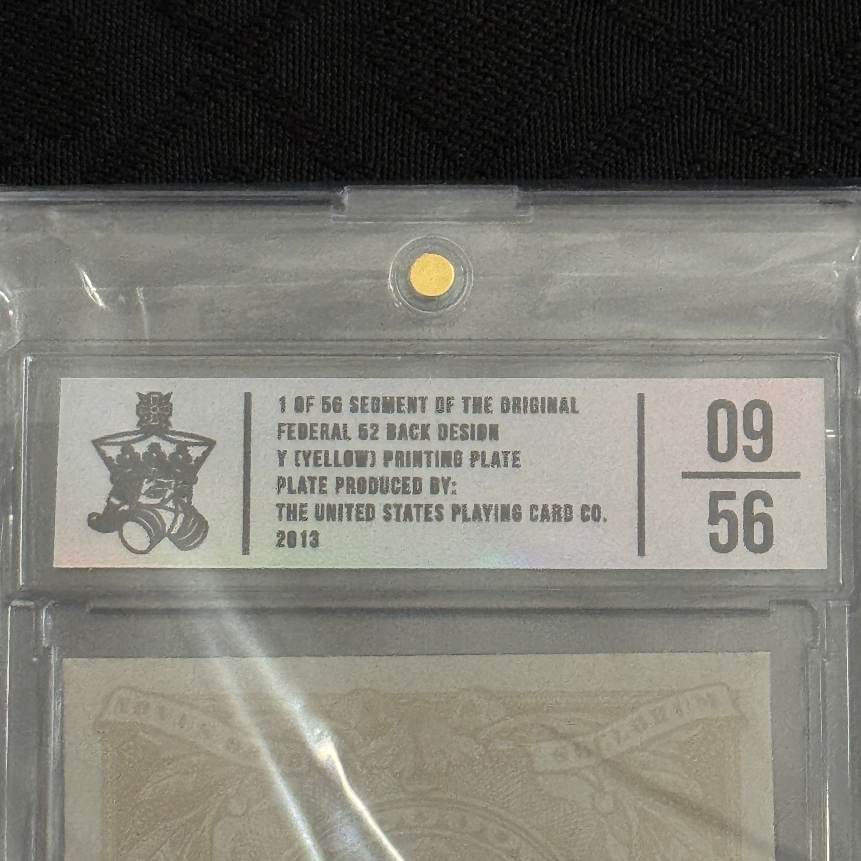 Federal 52 Printing Plate (Yellow, 10/52) [AUCTION]